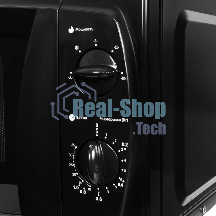 Микроволновая печь Starwind SWM5420 черный, 20 л, 700 Вт, переключатели - поворотный механизм