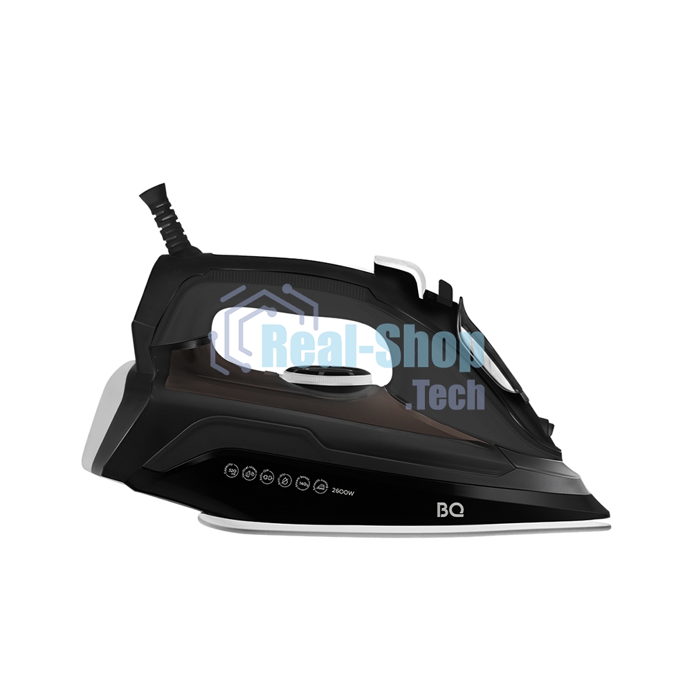 Утюг BQ SI1002 черный, 2600 Вт, 30 г/мин, 140 г/мин, 320 мл