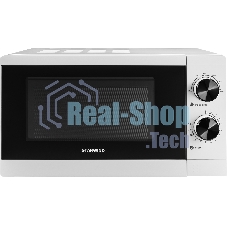 Микроволновая печь Starwind SMW4020 белый, 20 л, 700 Вт, переключатели - поворотный механизм