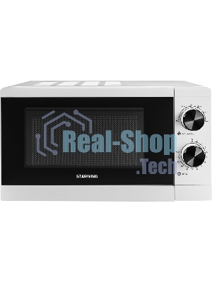 Микроволновая печь Starwind SMW4020 белый, 20 л, 700 Вт, переключатели - поворотный механизм