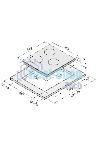 Индукционная варочная панель Krona VENTO 45 IV B слоновая кость