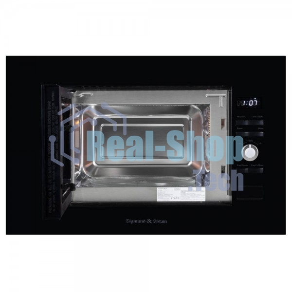 Микроволновая печь встраиваемая Zigmund & Shtain BMO 25 B черный, 20 л, 700 Вт, переключатели - поворотный механизм/кнопки
