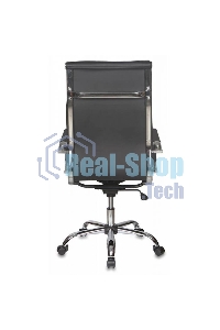 Кресло руководителя Бюрократ CH-993/black черный, искусственная, кожа, крестовина хромированная