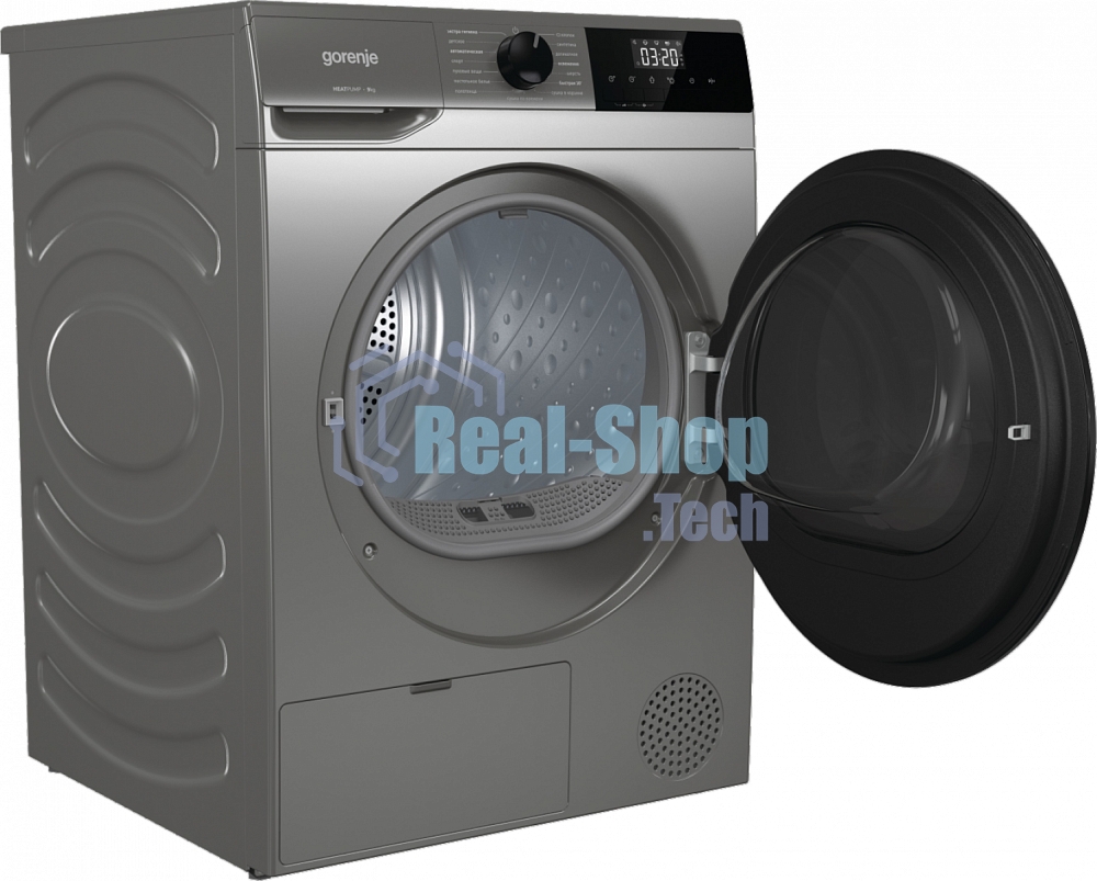 Сушильная машина Gorenje D2HNA92/C серый, 9 кг, сушка - конденсационная, программ - 15, 59.5 x 84.5 x 66 см