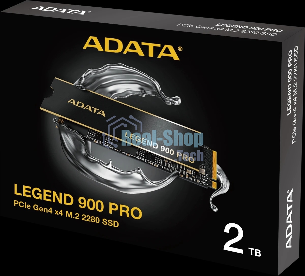 Накопитель SSD ADATA LEGEND 900 PRO, 2Tb, PCIe 4.0 x4, M.2 2280, NVMe, R/W 7400/6500