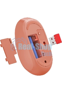 Мышь беспроводная Defender Smart MM-396 красный, 1600 dpi, радиоканал, Bluetooth, USB, кнопки - 3