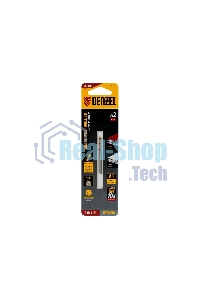 Сверло спиральное по металлу Denzel 2 x 49мм, Р6М5, Golden Tip, 2 шт.