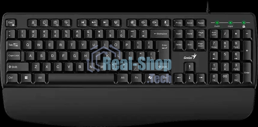 Клавиатура Genius KB-123 проводная, USB Type-A, чёрный