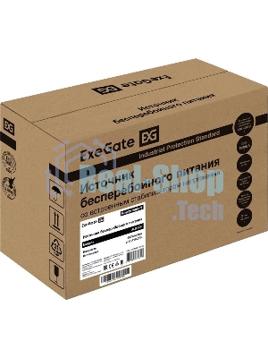 Источник бесперебойного питания ExeGate Power Smart ULB-500.LCD.AVR.2SH / 500 ВА / 300 Вт / 2 x CEE 7 (евророзетка)