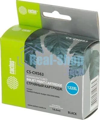 Картридж струйный Cactus CS-CH563 №122XL черный (18 мл.) для HP DeskJet 1050/2050/2050s