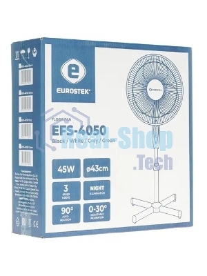Вентилятор Eurostek EFS-4050 White напольный 1шт/уп