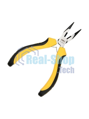 Мини-плоскогубцы удлиненные Deli DL103205 109мм, двухкомпонентная рукоять