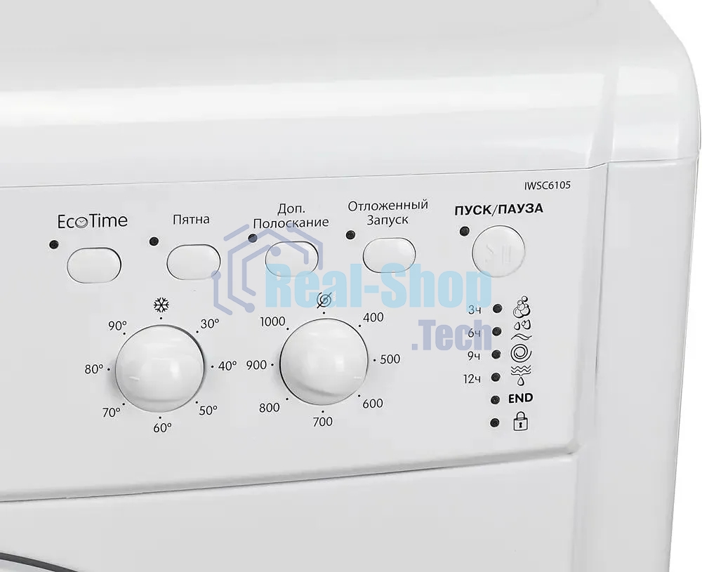 Стиральная машина Indesit IWSC 6105 белый, загрузка фронтальная 6 кг, 1000 об/мин., класс: А