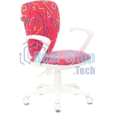 Кресло детское Бюрократ KD-W10AXSN малиновый Sticks 05 крестовина пластик пластик белый