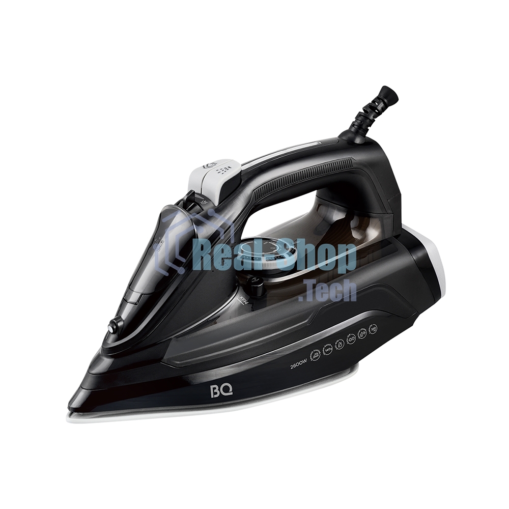Утюг BQ SI1002 черный, 2600 Вт, 30 г/мин, 140 г/мин, 320 мл