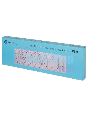 Клавиатура проводная Oklick 500M, USB, белый