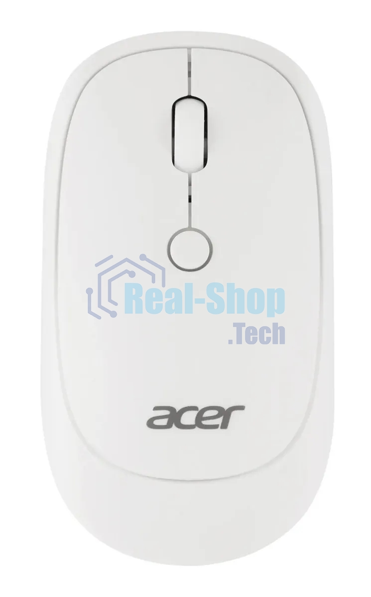 Мышь беспроводная Acer OMR138 белый, 1600 dpi, радиоканал, USB, кнопки - 4