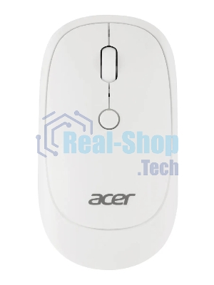 Мышь беспроводная Acer OMR138 белый, 1600 dpi, радиоканал, USB, кнопки - 4
