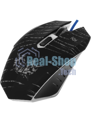 Мышь проводная Defender Dark Agent GM-590L черный, 12800 dpi, USB, кнопки - 6