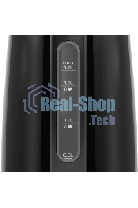 Чайник электрический Bosch TWK3P423 1.7 л, 2400 Вт, черный (корпус: нержавеющая сталь)