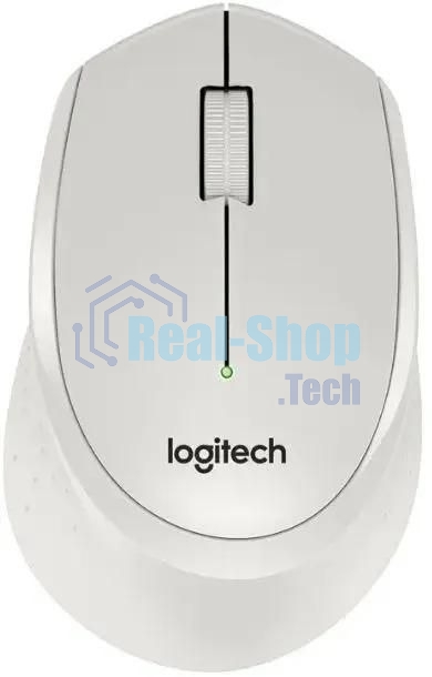 Мышь беспроводная Logitech M330 SILENT PLUS белый, 1000 dpi, радиоканал, USB, кнопки - 3