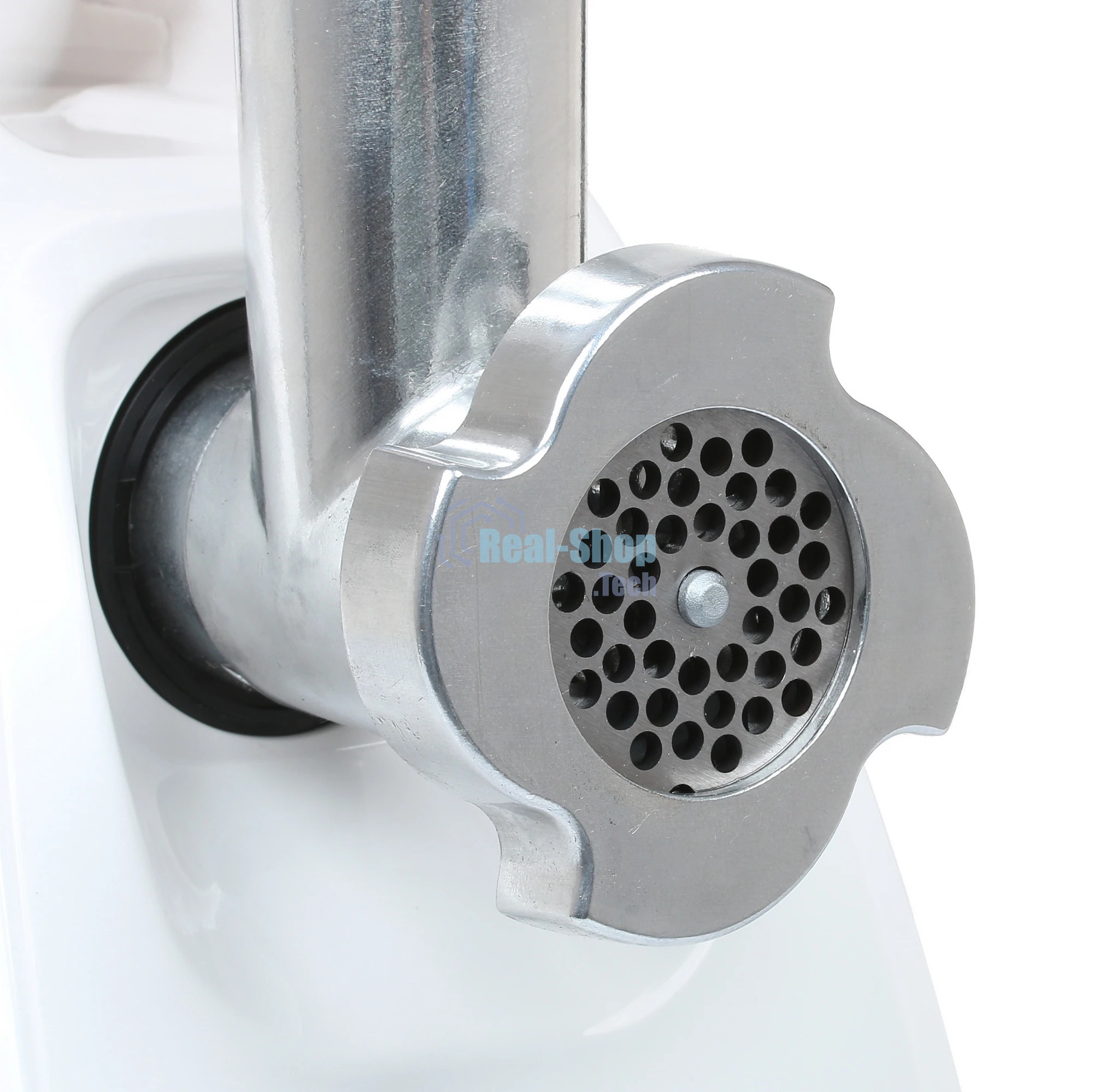 Мясорубка электрическая Аксион М35.03 белый, 1500 Вт, 1.7 кг/мин, реверс, защита от перегрузки, насадки - 4