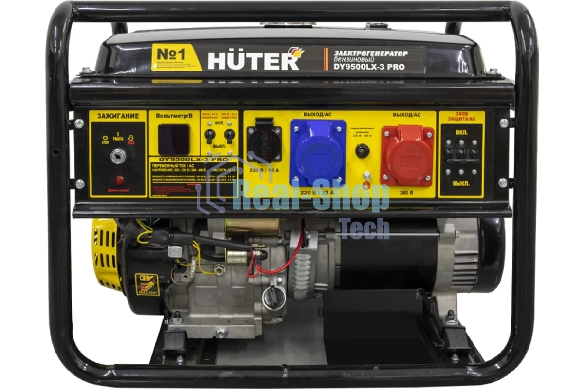 Электрогенератор бензиновый Huter DY9500LX-3 PRO, 8 кВт, 96 дБ, 79.4 кг