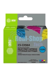 Картридж струйный Cactus CS-CH564 №122XL многоцветный (18 мл.) для DeskJet 1050/2050/2050s