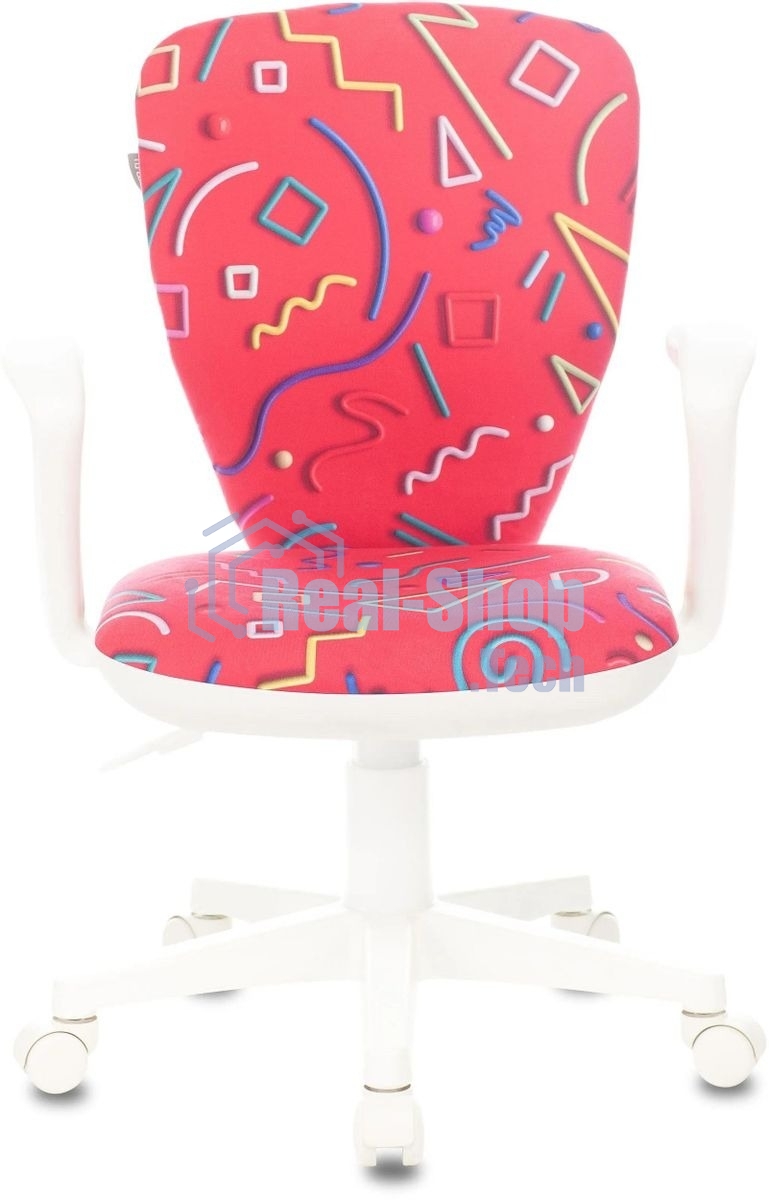 Кресло детское Бюрократ KD-W10AXSN малиновый Sticks 05 крестовина пластик пластик белый