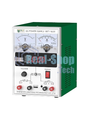 Лабораторный источник питания BESTOOL BST-1503T 15В, 3А, цифровой и аналоговый дисплей, 1 канал