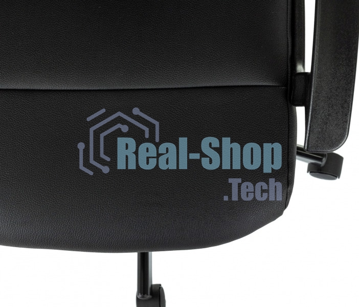 Кресло офисное Бюрократ Triest черный, эко.кожа, крестов. металл черный