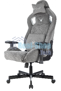 Кресло игровое Knight Outrider серый Light-19 крестов. металл