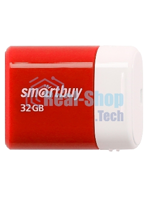 Флешка USB Smartbuy LARA Red (SB32GbLARA-R), 32Gb, USB 2.0, R/W 15/5, красный/белый