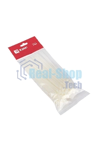 Хомут кабельный 3.6х200 нейл. белый с отверстием для крепления (уп.100шт) EKF plc-c-o-3.6x200