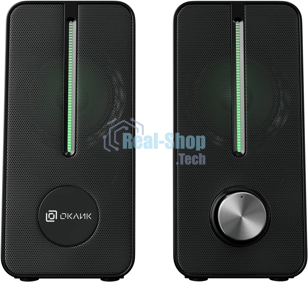 Акустическая система Оклик OK-120U 2.0 черный 6Вт