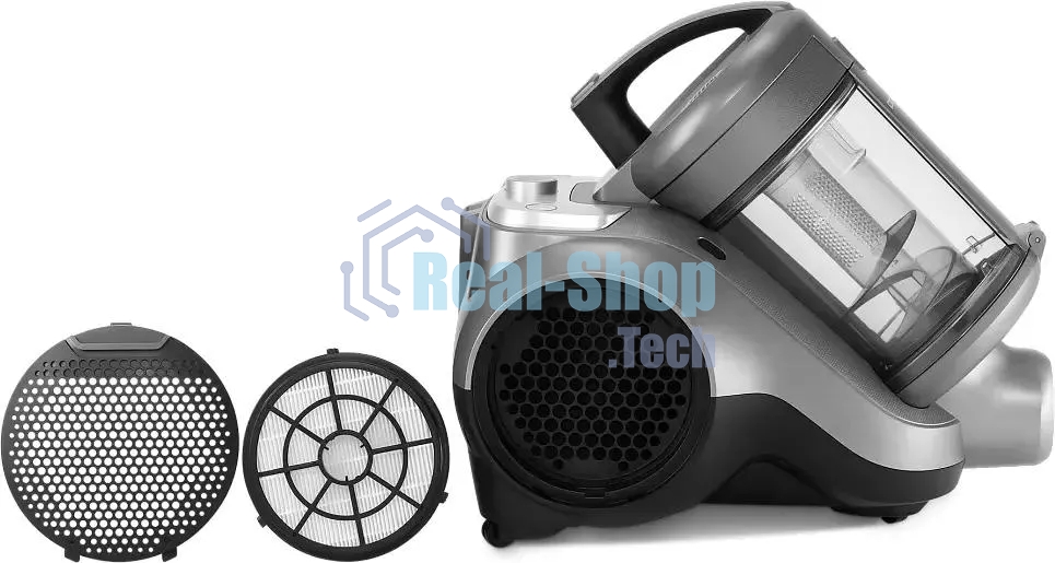 Пылесос Polaris PVC 3344 черный/серый, 650/2200 Вт, уборка сухая, пылесборник контейнер/мешок 2 л