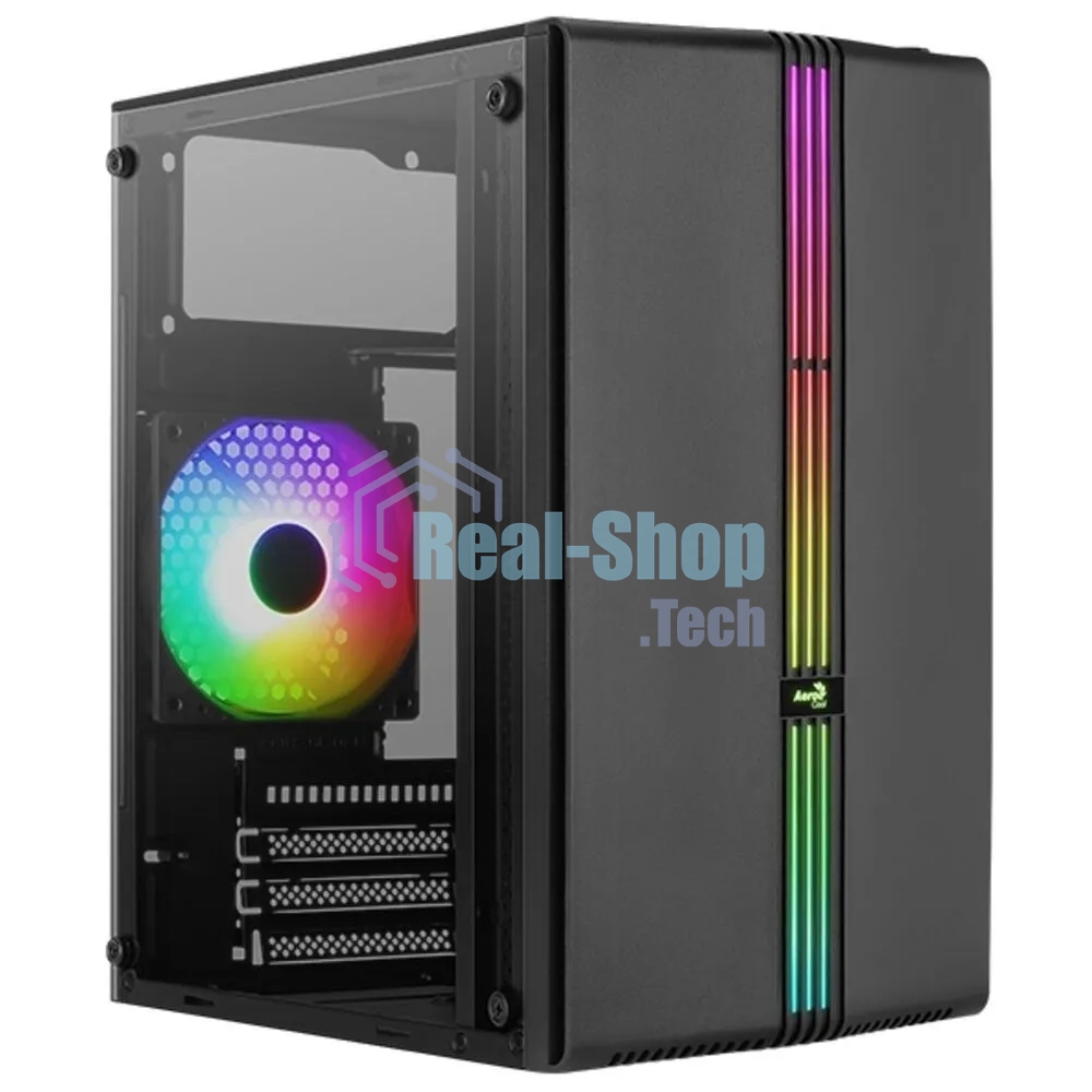 Компьютерный корпус MiniTower Aerocool/Formula EVO Mini-G-BK-v1 (mATX, USB3x1, USB2x2, 120мм RGb fan, без БП) (4711099472352)