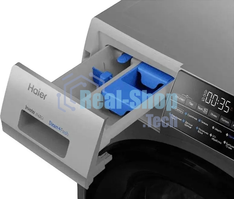 Стиральная машина Haier HW90-BP14959S серебристый, загрузка фронтальная 9 кг, 1400 об/мин, класс: A+++