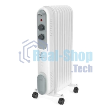 Обогреватель масляный Royal Clima ROR-P9-2000M (9 секций) белый, 2000 Вт, 25 м2, термостат