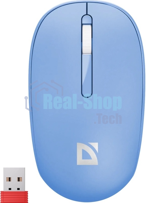 Мышь беспроводная Defender Smart MM-396 синий, 1600 dpi, радиоканал, Bluetooth, USB, кнопки - 3