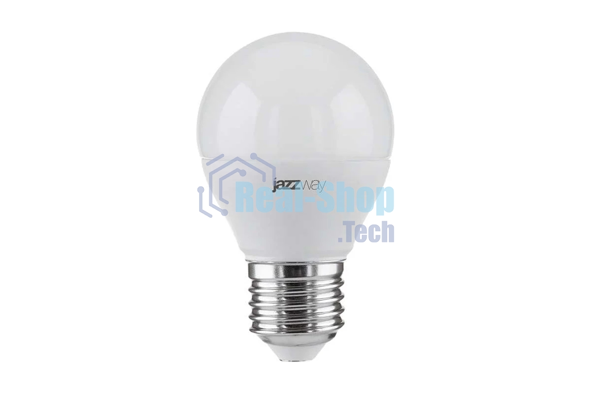 Лампа светодиодная JazzWay PLED-ECO-G45 5Вт шар 4000К белый E27 400лм 220-240В