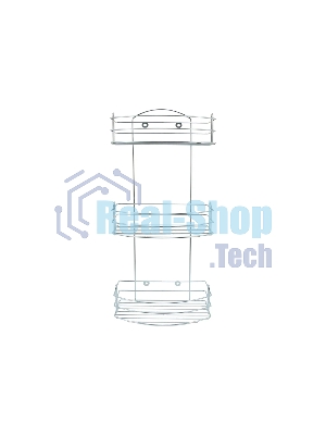 Полка для ванной ROSENBERG RUS-385296-3Zn 3-х ярусная навесная