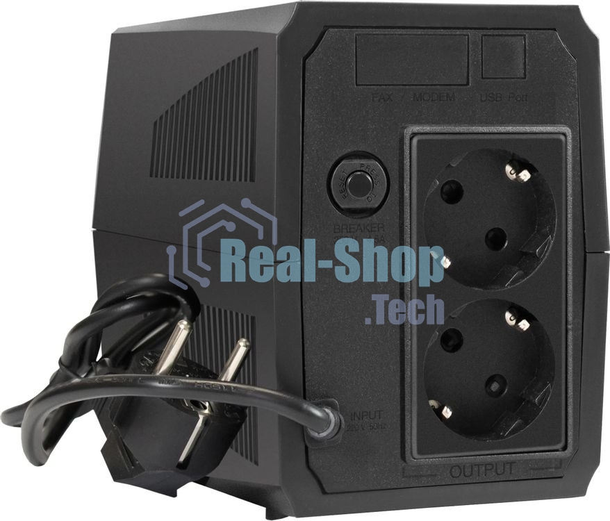 Источник бесперебойного питания ExeGate SpecialPro UNB-500.LED.AVR.2SH / 500 ВА / 300 Вт / 2 x CEE 7 (евророзетка)
