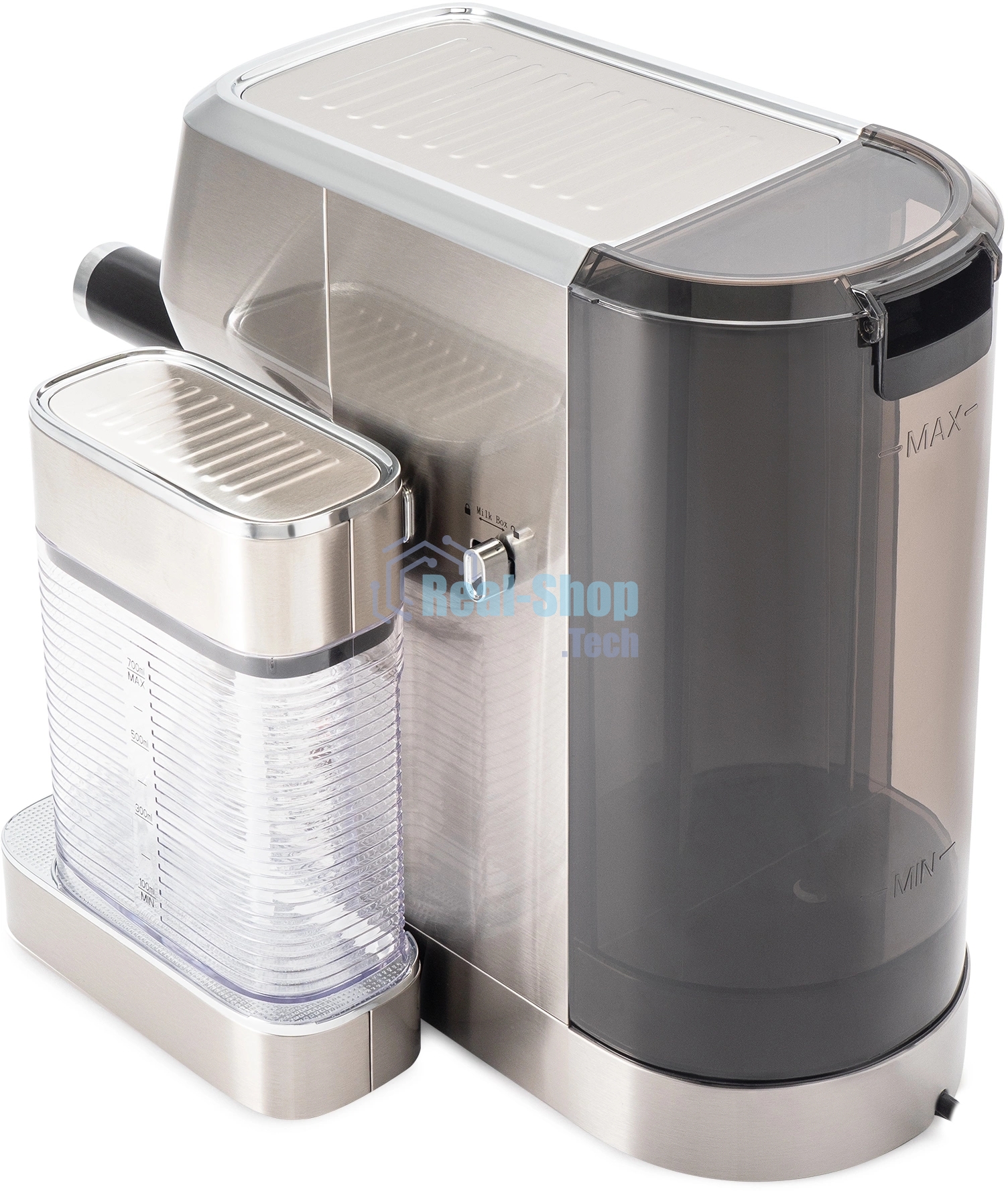 Кофеварка рожковая Hyundai HEM-9999 серебристый, исп. кофе - молотый, 1.3 л, 1350 Вт, 20 бар