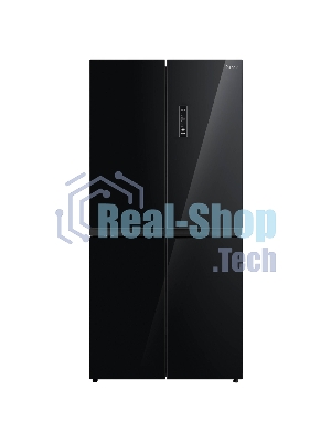 Холодильник Бирюса CD 466 BG черный трехкамерный Side by Side 303/153л морозилка снизу