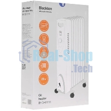 Обогреватель масляный Blackton Bt OH1111 (9 секций), белый, 2000 Вт, 20 м2, механический термостат