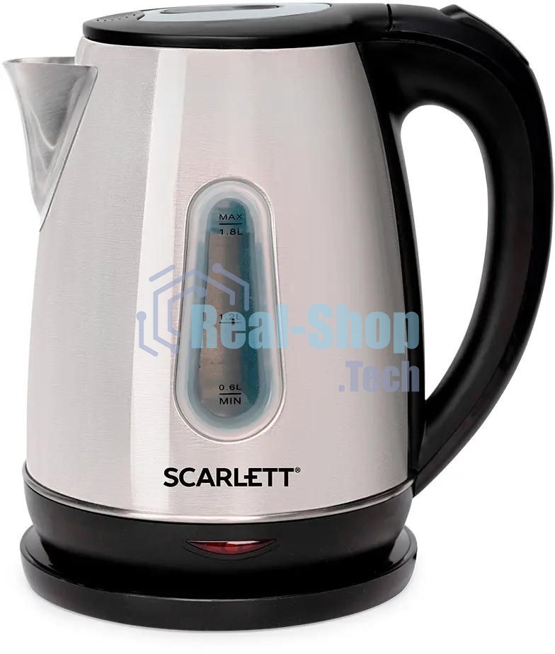 Чайник электрический SCARLETT SC-EK21S36, 1.8л, 2200Вт, черный