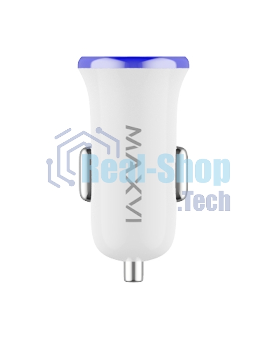 Автомобильное зарядное устройство Maxvi CCM-101WB USB 1А бело-синий
