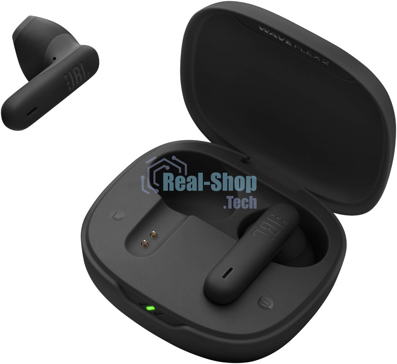 Наушники TWS JBL Wave Flex 2 черный, вкладыши, Bluetooth