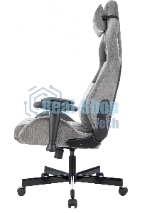 Кресло игровое Knight Outrider серый Light-19 крестов. металл